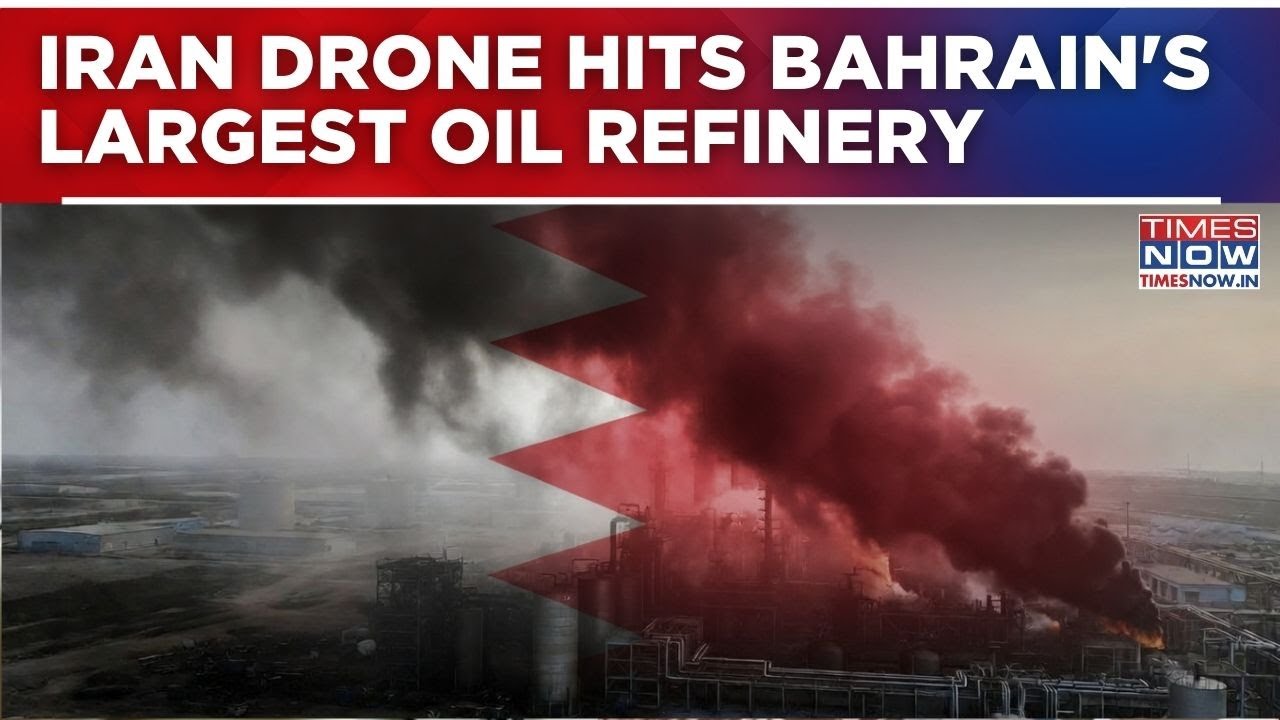 Iran Drone Strikes Bahrain's Largest BAPCO Oil Refinery: Thick Smoke Blankets Gulf Energy Hub |Watch
