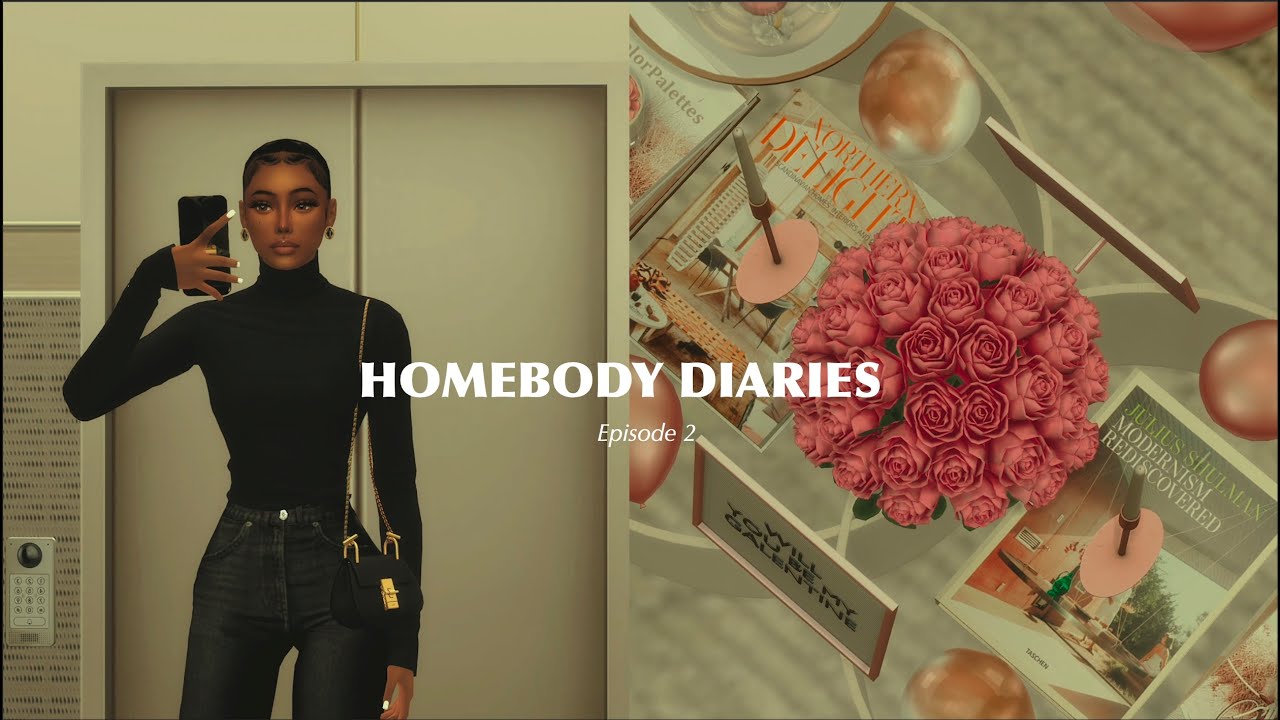 HOMEBODY DIARIES EP.2 | HOSTING A GALENTINE'S PARTY, GROCERY SHOPPING, HOME DECOR | THE SIMS 4 VLOG