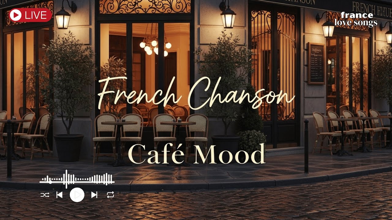 French Chanson Café Mood ☕ Gentle Paris Night Vibes