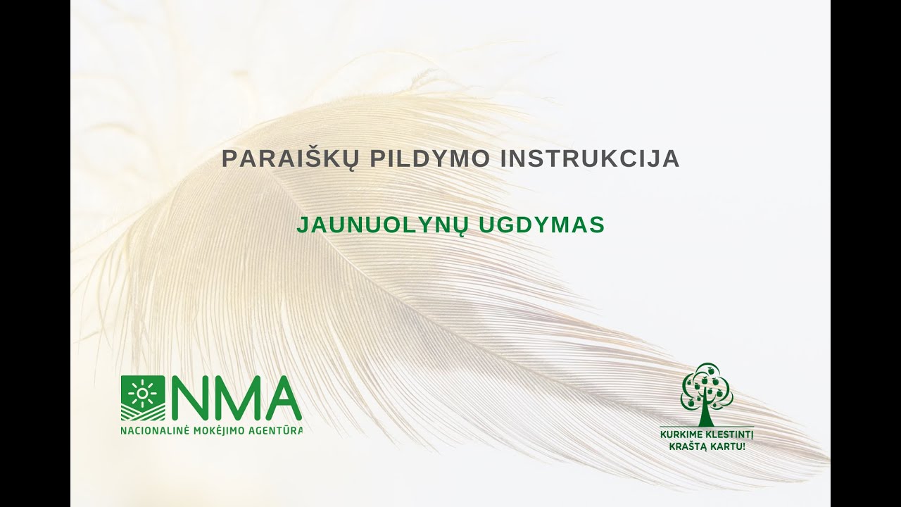 Paraiškos teikimo ŽŪMIS instrukcija pagal priemonę „Jaunuolynų ugdymas“ (2026 m.)