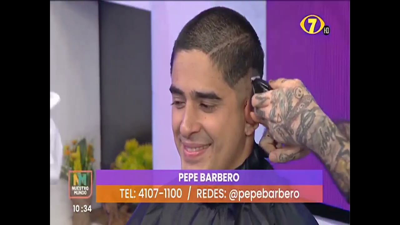 Latino man cuts his hair on a dare and looks good