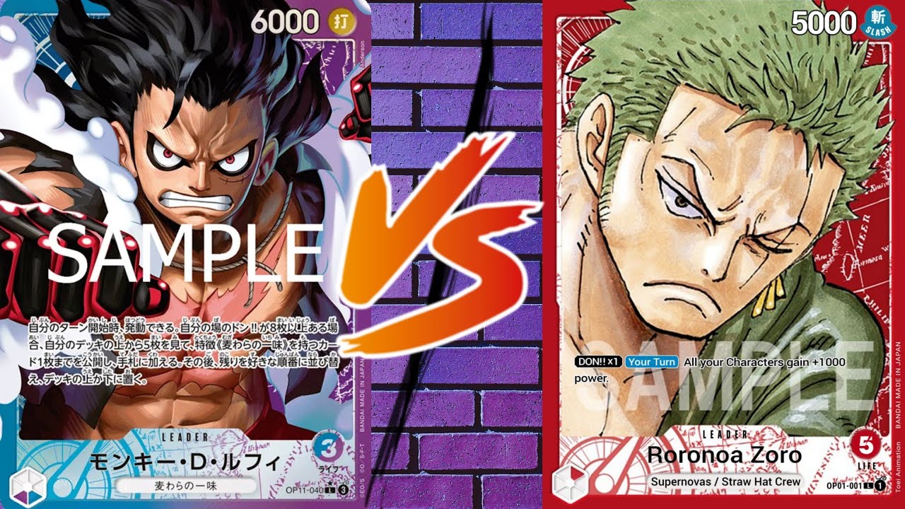 One Piece Card Game: B/P vs Zoro [OP-11]