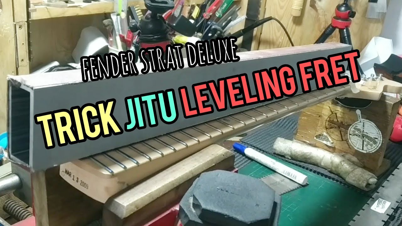 #bassboifretworks EP.75 | Trick Leveling Fret Gitar | Fender Stratocaster Deluxe #tuesdaytips