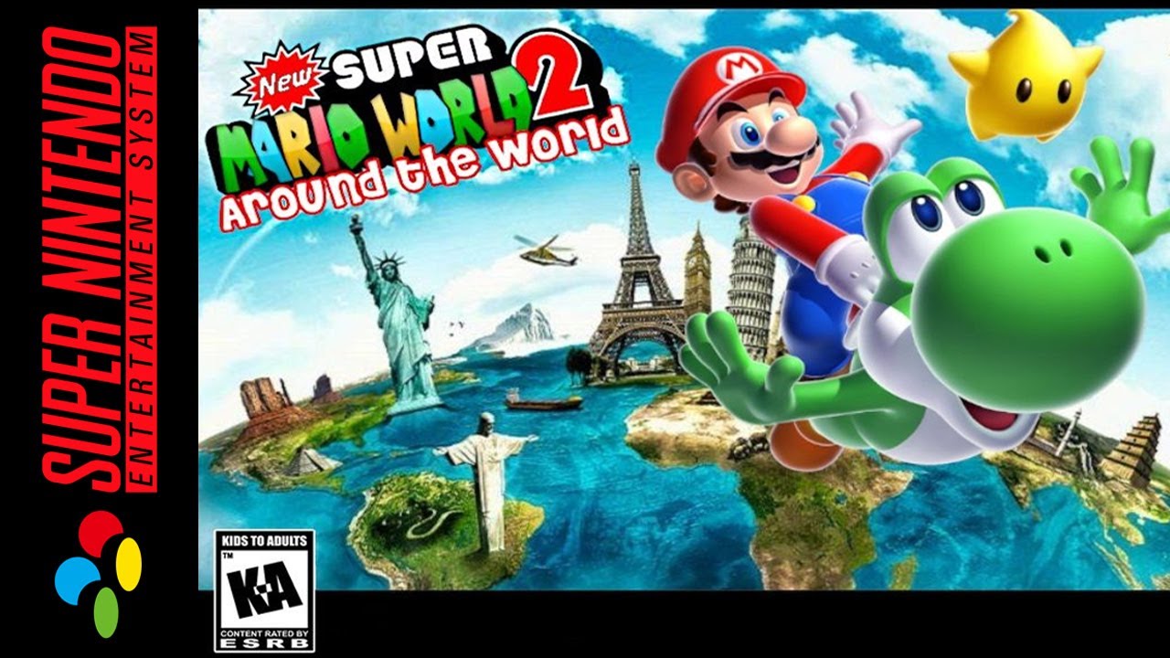 [Longplay] SNES - New Super Mario World 2: Around The World [Hack] [100%] (4K, 60FPS)