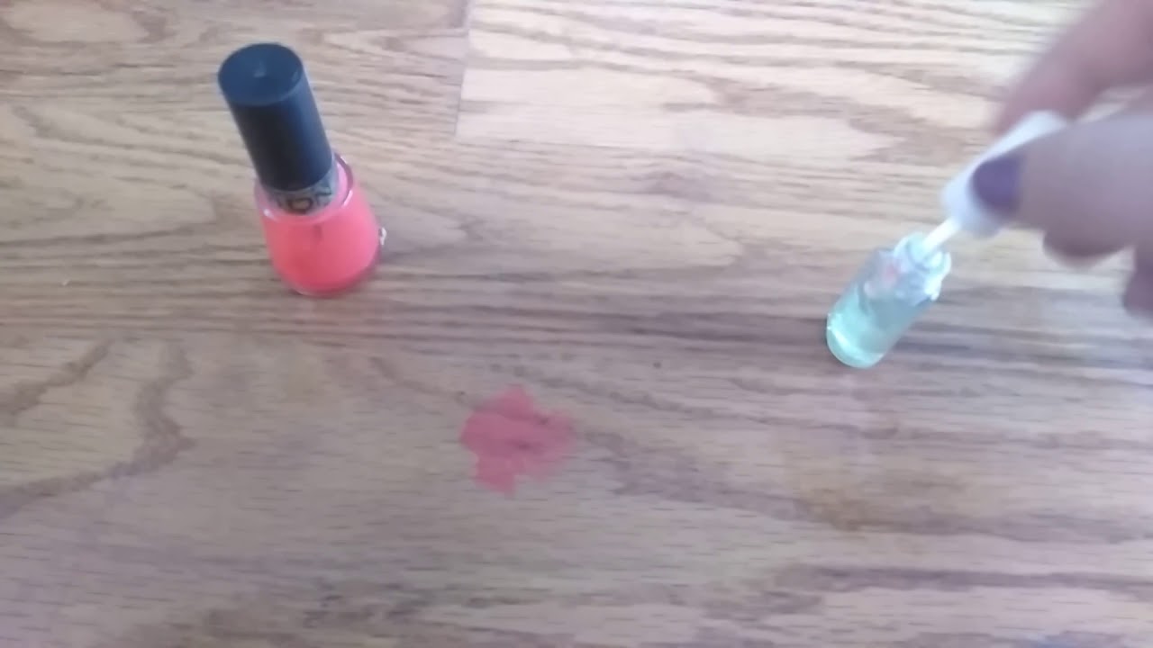 How to remove nail polish from wood floor