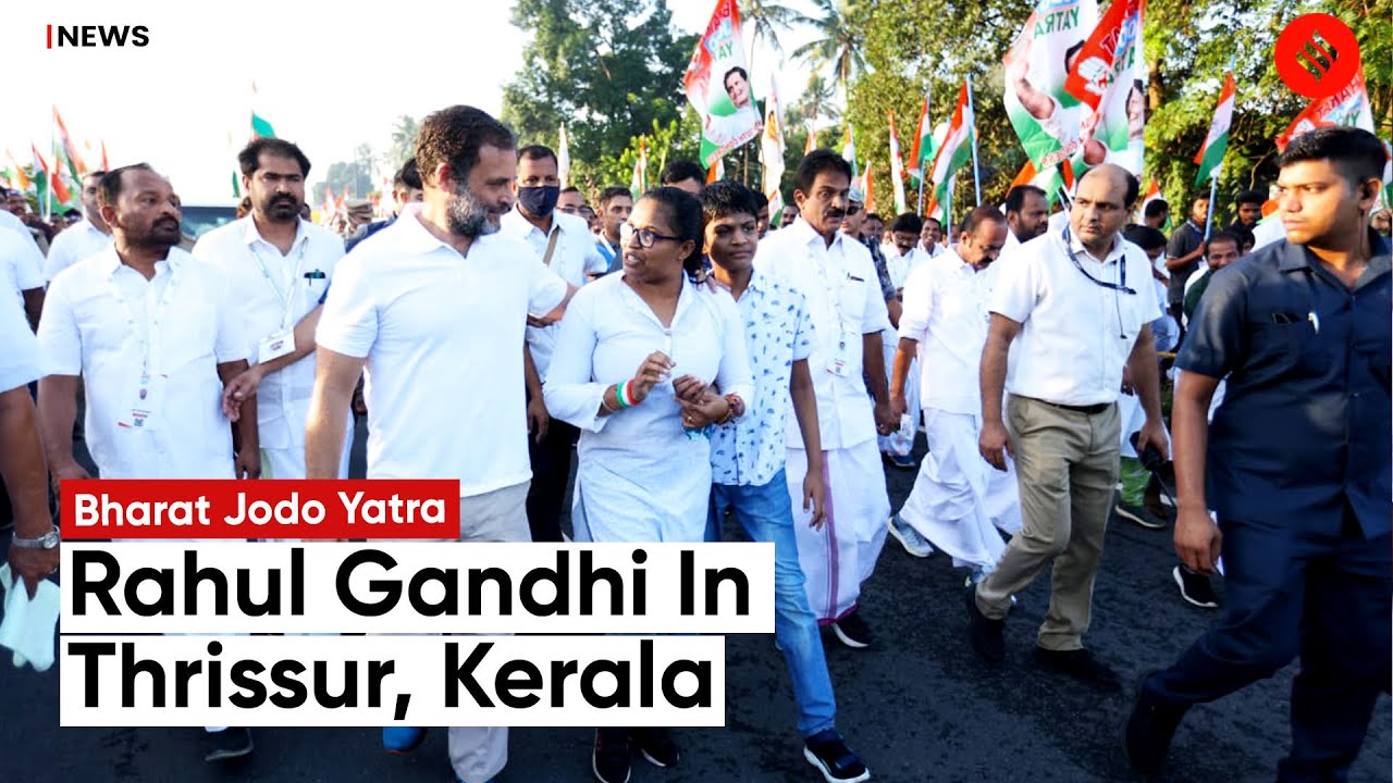 Congress Bharat Jodo Yatra Day 17: Rahul Gandhi Resumes Padyatra From Perambra Junction, Thrissur