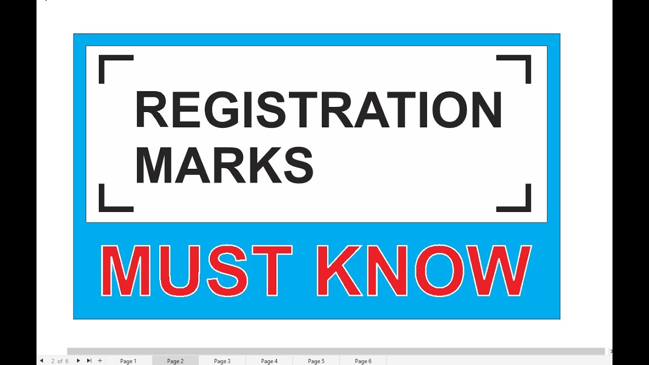 Registration Marks must know