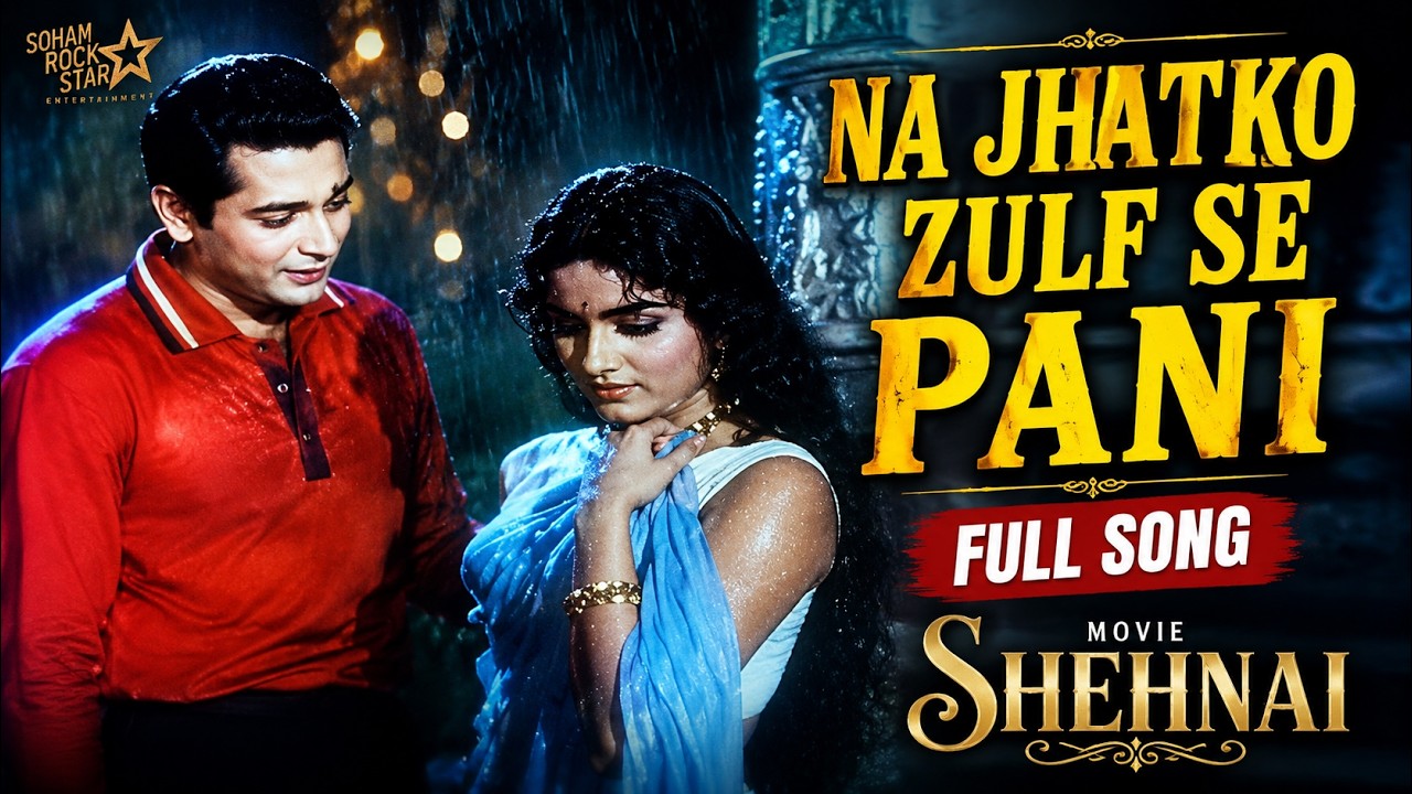 Na Jhatko Zulf Se Paani song | Biswajit, Rajshree | Shehnai 1964