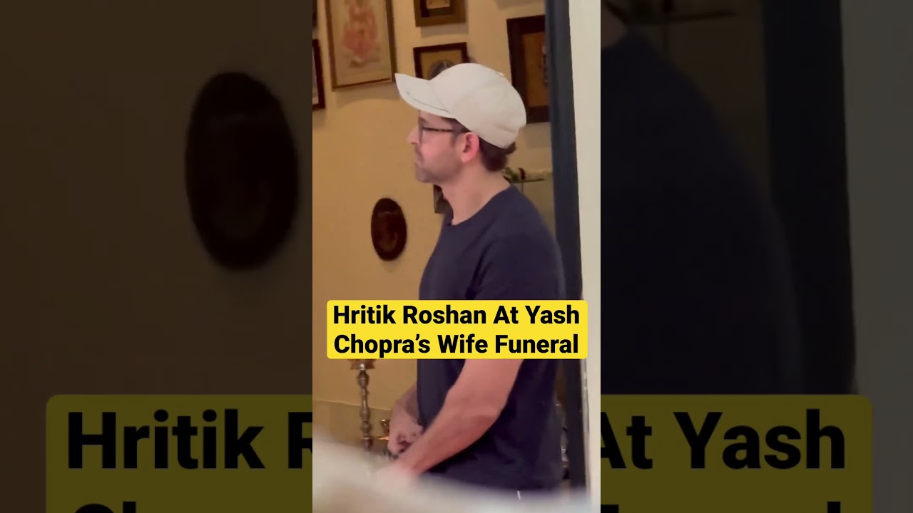 Hritik Roshan At Yash Chopra&rsquo;s Wife Pamela Chopra Funeral🥺#shorts#hritikroshan#shortvideo#viral