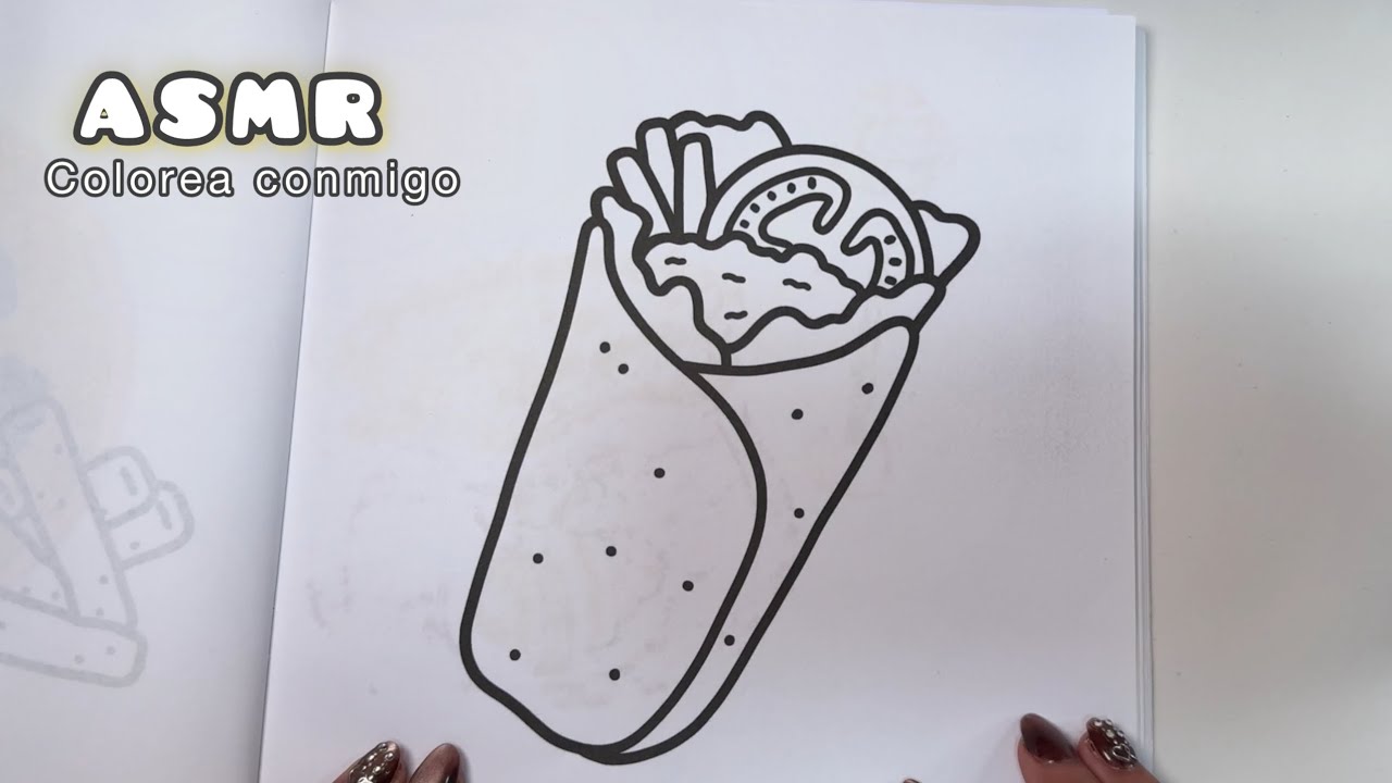 ASMR | colorea conmigo Coco Wyo Food Drink SWEETS #coloring #ohuhumarkers 