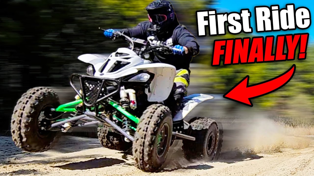Riding the ASPCA Yamaha Raptor 660! Runs great! (sort of)