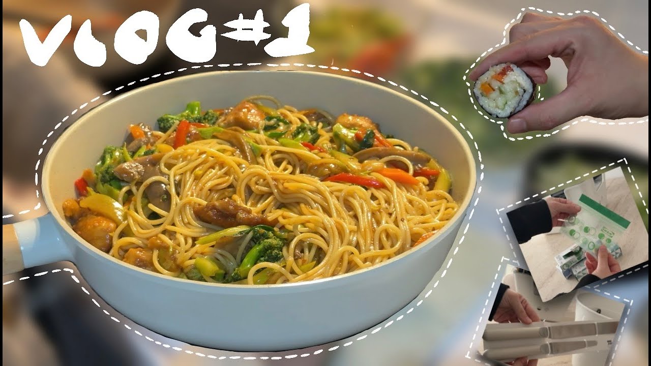 #1 🌱  | noodle, gimbap ve IKEA alışverişi #silentvlog