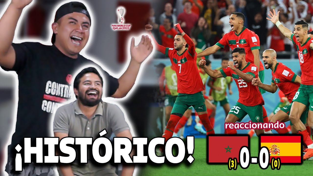 ¡TRIUNFO HISTÓRICO! | Marruecos 0(3)-(0)0 España | Reacción de hinchas peruanos | #CATAR2022