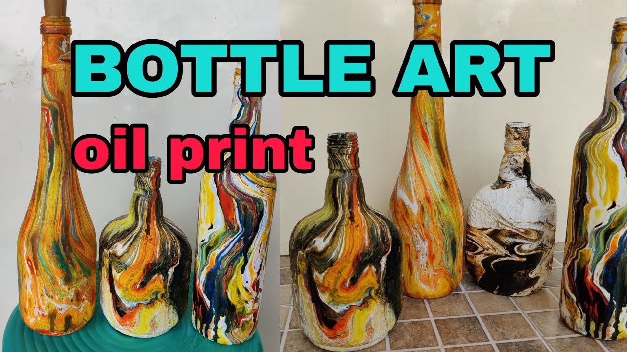 bottle art | bottle painting | bottle craft | simple bottle art design |