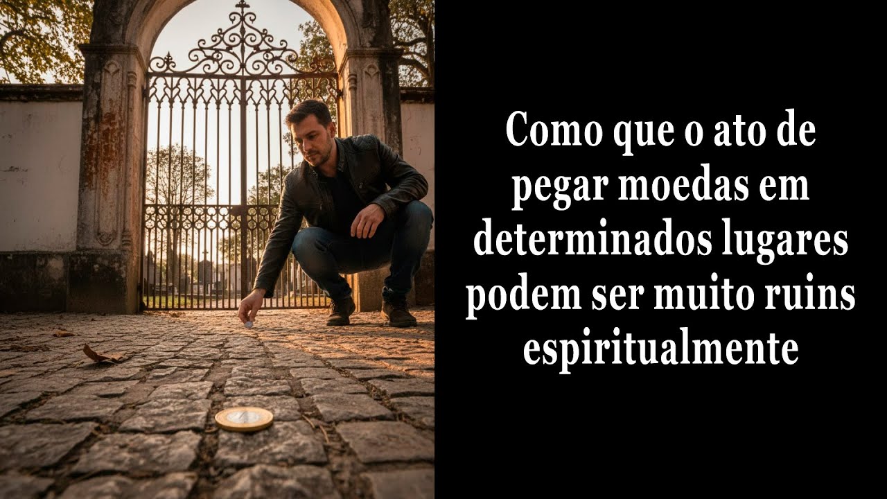 Como que o ato de pegar moedas em determinados lugares podem ser muito ruins espiritualmente