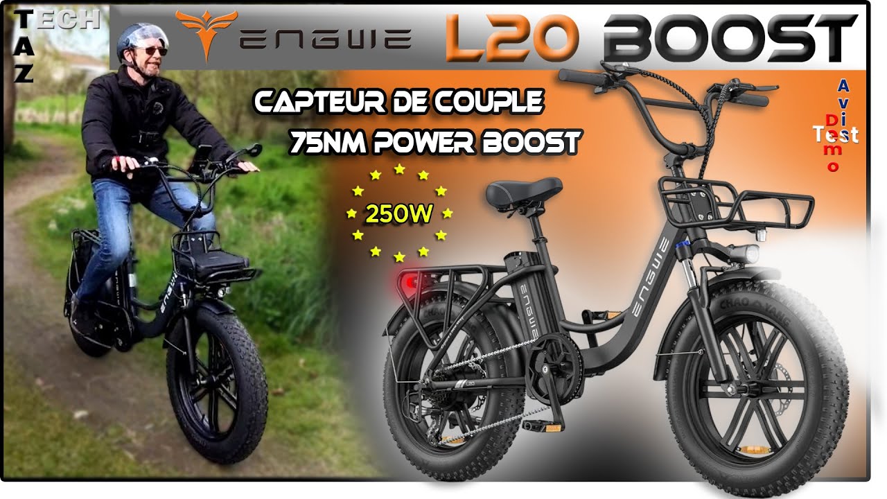 ENGWE L20 Boost Fatbike LÉGAL à Capteur de Couple - Test Démo Avis - Bonne chance !