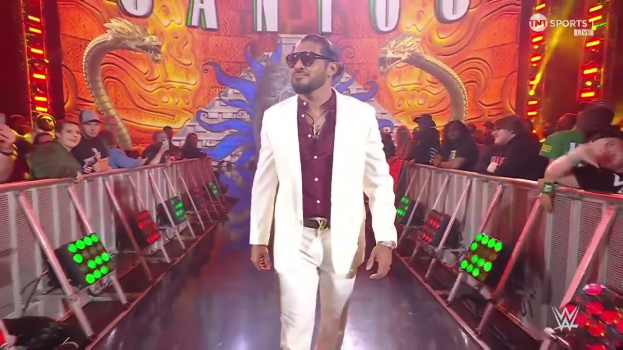 Santos Escobar entrance after turning heel on Rey Mysterio (Legado theme returns)