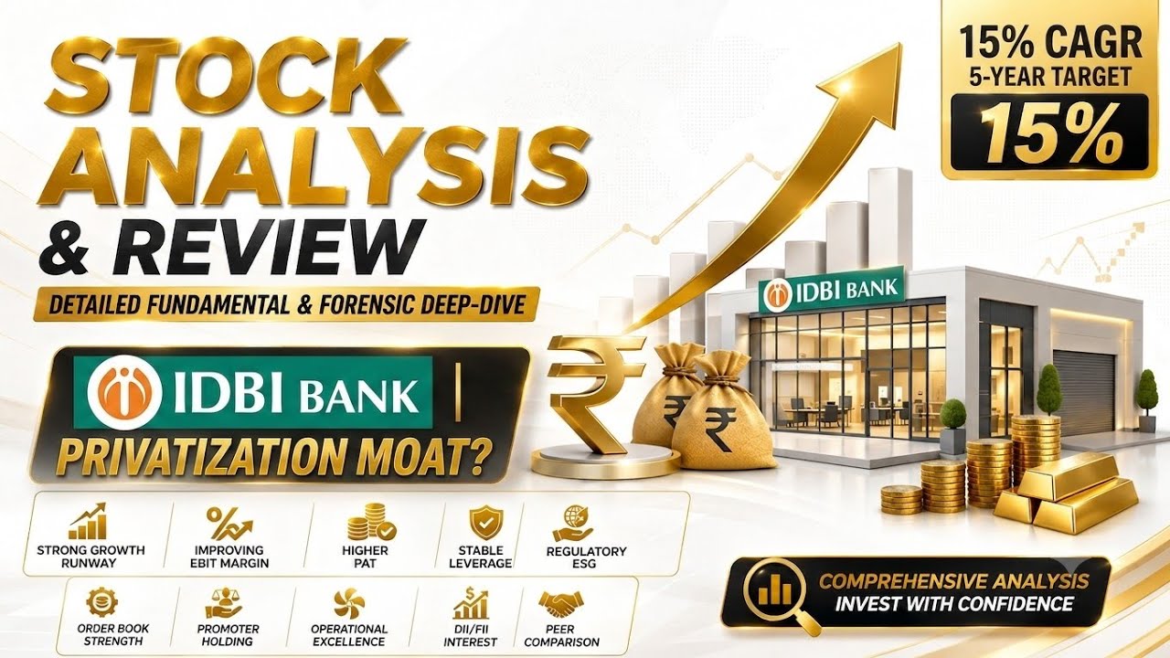 IDBI Bank Multibagger Target? 🎯 Complete Fundamental, Technical & Forensic Analysis (Q1 FY27 Update)
