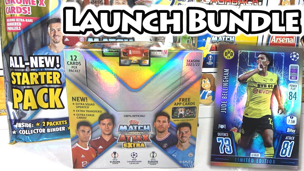 NEW MATCH ATTAX EXTRA 21/22 Launch Bundle Opening | Full Box Break | Exclusive Blue Limited Edition