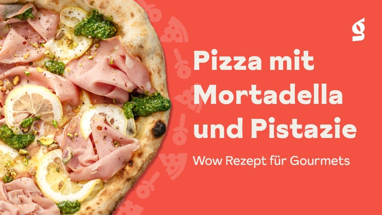 Pizza mit Mortadella und Pistazie - Wow Rezept für Gourmets