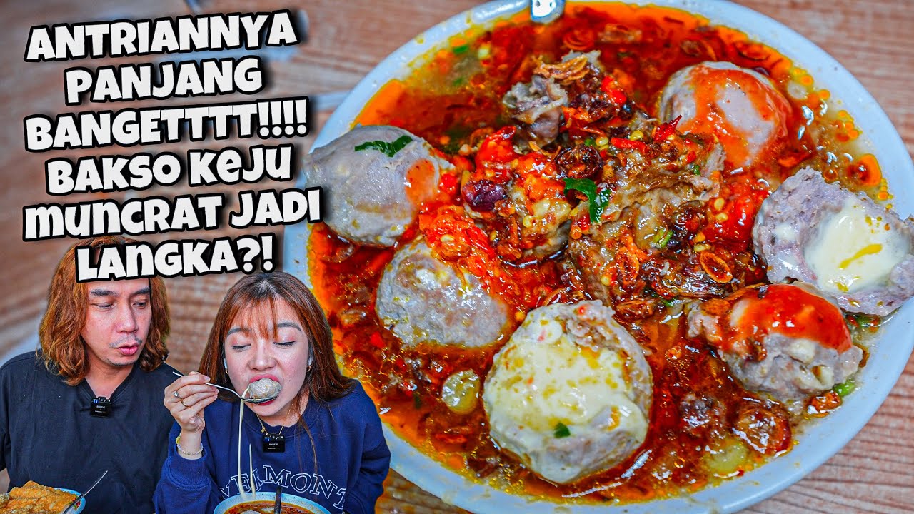 ANTRI PANJANG GARA2 BAKSO KEJU MUNCRAT VIRAL?! TETEP RACIKAN PMS DONG!