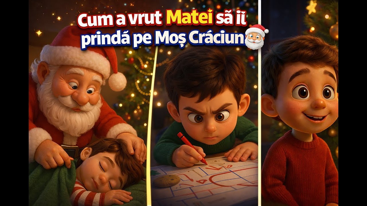 Cum a vrut Matei sa-l prinda pe Mos Craciun &ndash; Poveste pentru Copii | Desene animate pentru copii