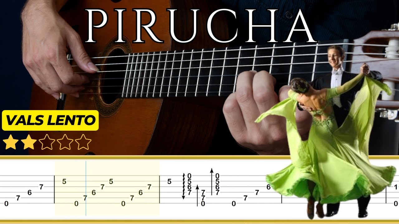 PIRUCHA (Vals Lento) 🎸 Oscar Rosati || Tutorial para Guitarra Clásica + TABS