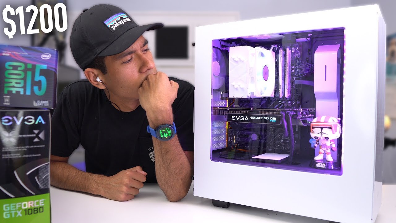 $1200 Gaming PC Build - i5 8400 GTX 1080 (w/ Benchmarks) Coffee Lake