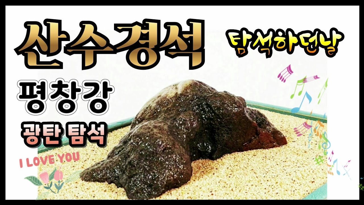 수석탐석 평창강 *산수경석* 하던날