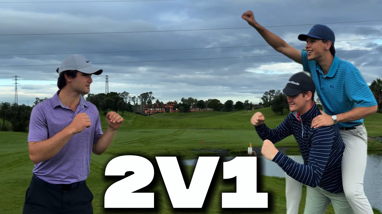 Nuestro MATCH de GOLF más DIVERTIDO / 1 v 2 scramble 