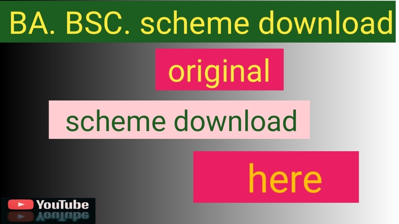 Bsc scheme download kaise kre. Kanpur. csjmu university