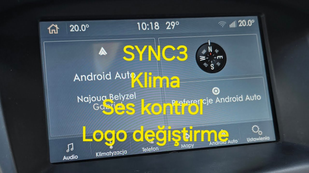 #3 SYNC3'e Sesli Klima Kontrol Ekleme // Logo Değiştirme