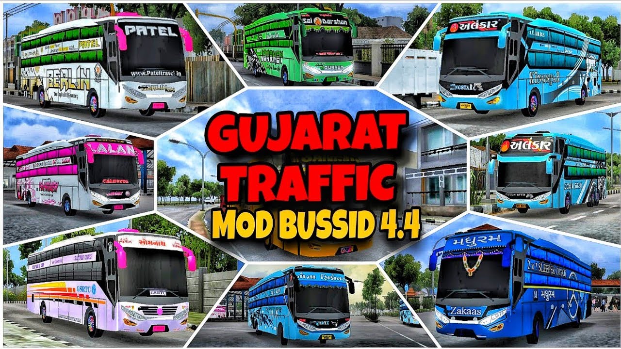 New Gujarat traffic mod🚦BUSSID 4.4 APK OBB download bus Simulator lndonesia Gujarat traffic mod.
