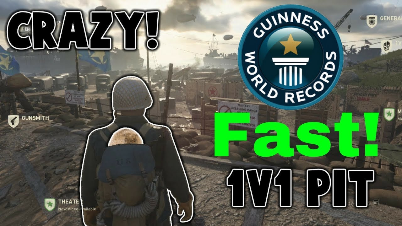 WORLD FASTEST 1v1 PIT GAME! COD WW2!