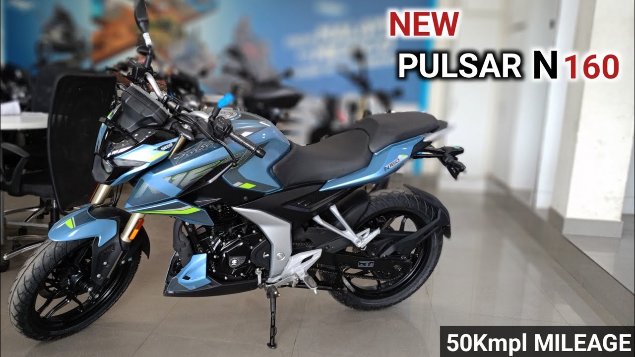 Bajaj Pulsar N160 USD Forks Polar Sky Blue Colour Vehicle Location Tracking 50Kmpl Mileage