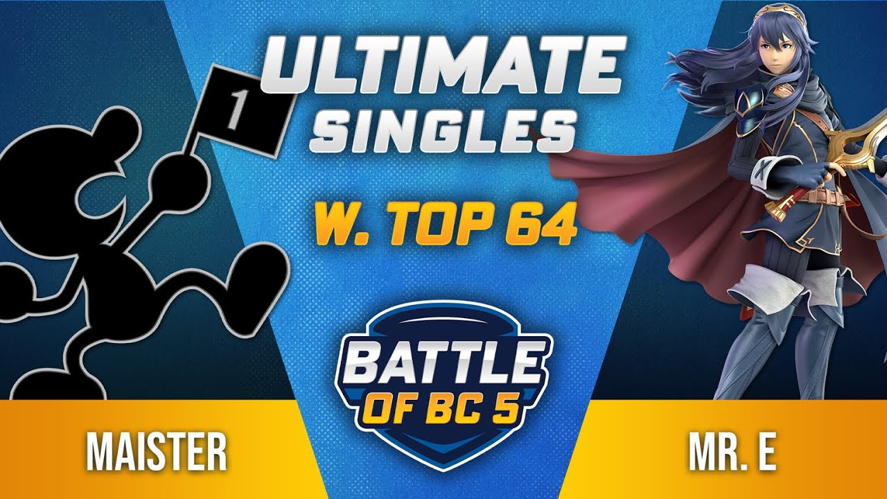 Maister (Game & Watch) vs Mr. E (Lucina) - Ultimate Singles Winners Top 64 - Battle of BC 5