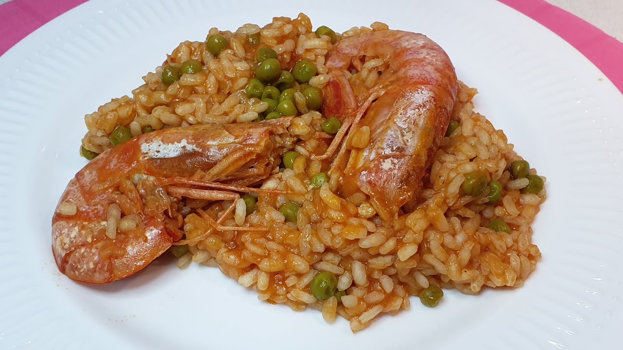ARROZ CON GAMBONES. Receta fácil y con pocos ingredientes. #nuberosaylila
