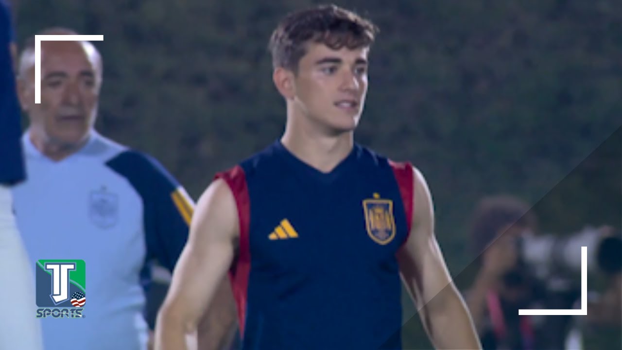 WATCH: Gavi & Spain TRAIN before their last WC group MATCH against Japan