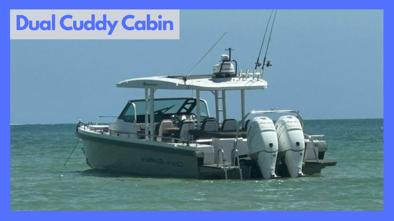 EP 73: Axopar 37 Center Console Dual Cuddy Cabin Boat Tour [2017]