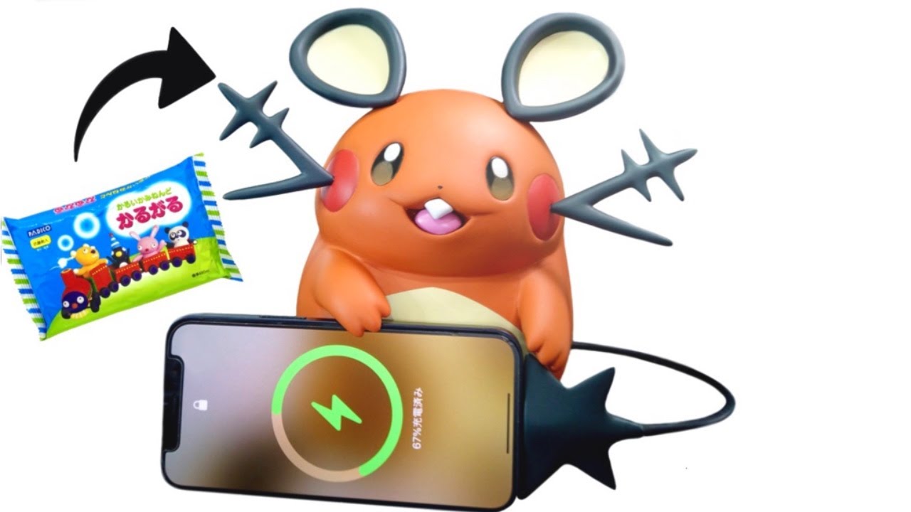 【ポケモン】しっぽで充電ができるデデンネを作ってみた【粘土】（Pokémon Clay Art）