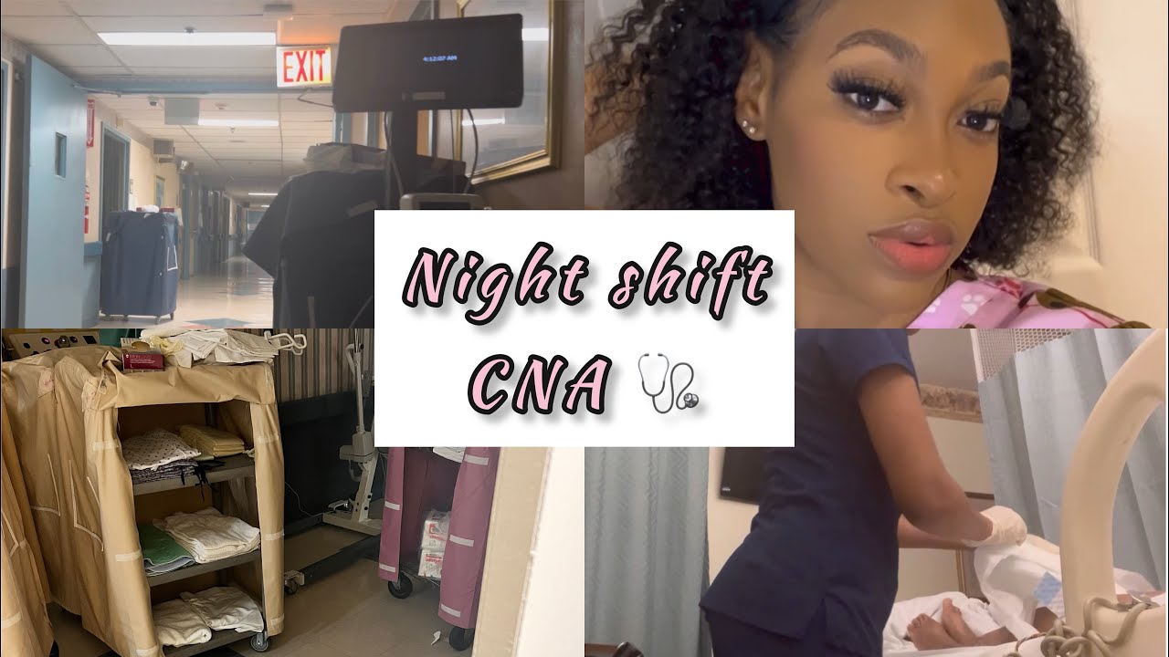 Day in the life of a night shift CNA 11PM-7AM + how to survive a night shift & what it entails!