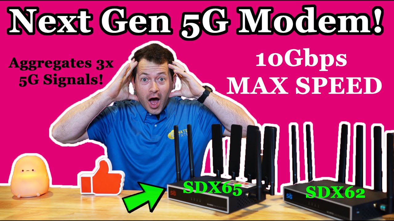 ✅Только что выпущен! Сотовый модем нового поколения 5G - SDX65 - Тест скорости Chester Cheetah V2...