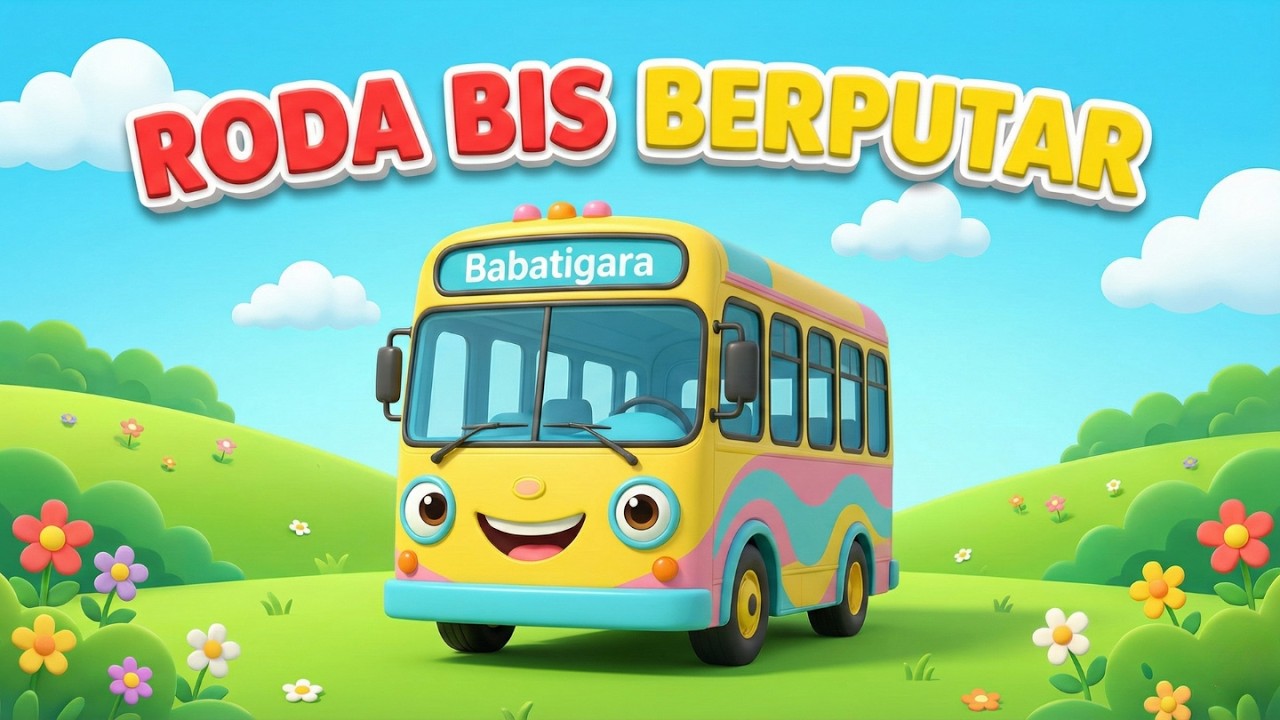 Roda Bis Berputar 🚌💨 - The Wheels on the Bus Indonesia | Lagu Anak Populer | Animasi Anak Ceria