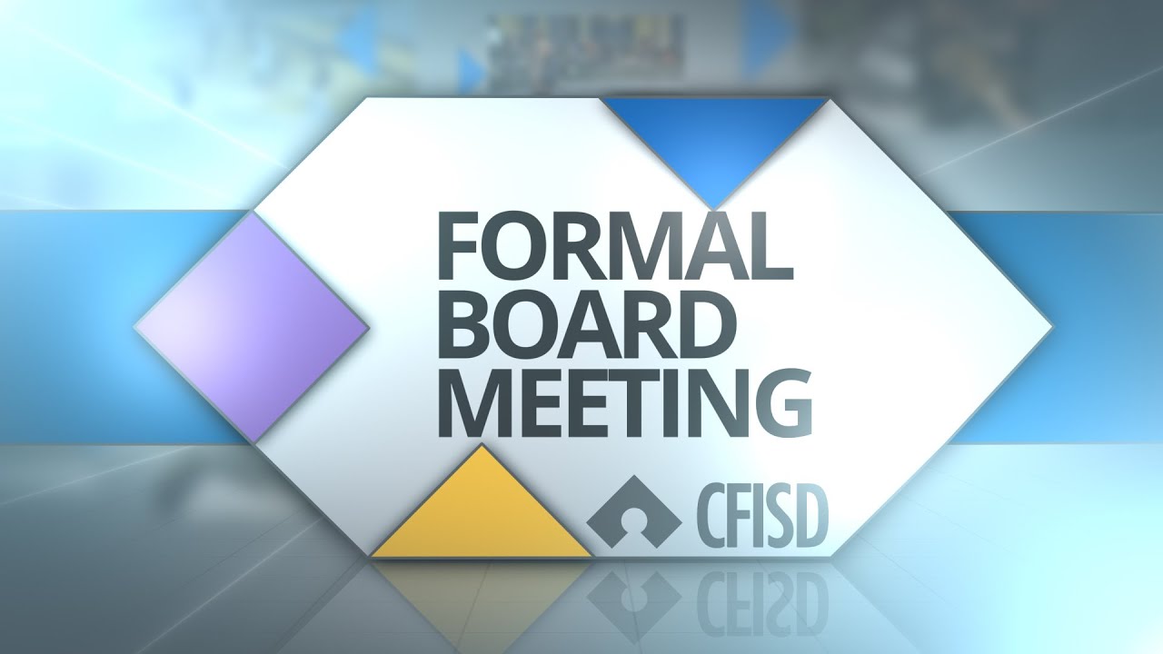 Formal Board Meeting 8/5/21