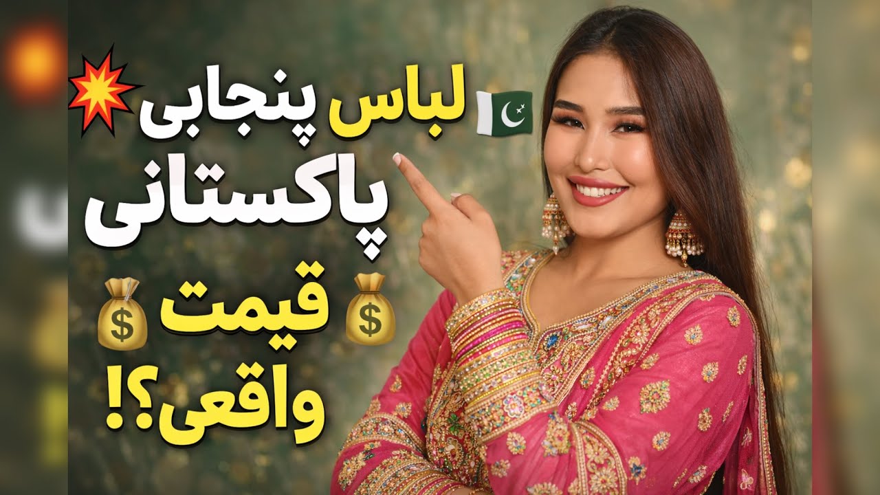 قیمت واقعی لباس پنجابی پاکستانی 😱 | از کجا خریدم؟