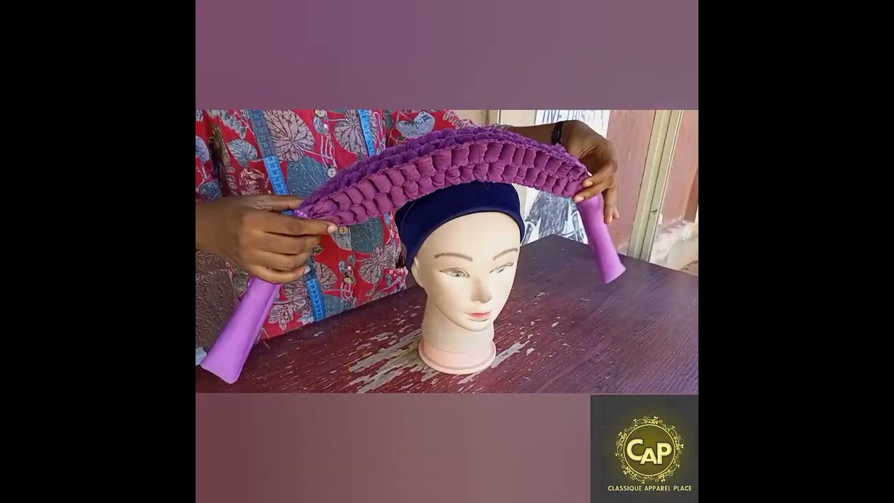How to make a box braid turban cap
