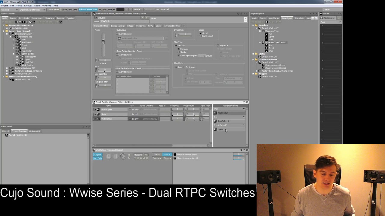 Wwise 99 Ways To Footsteps. Ep6 - Dual RTPC Switches