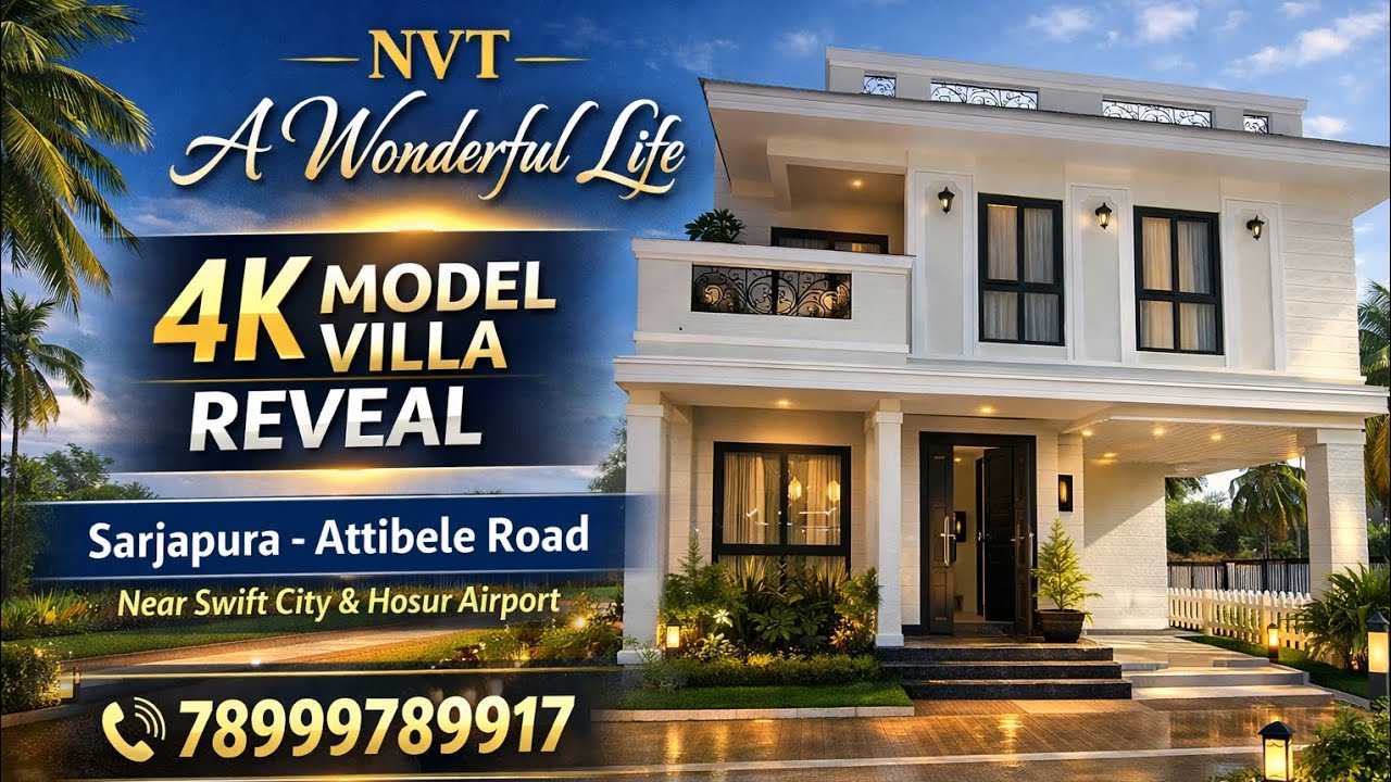 NVT A Wonderful World Villa | 4BHK Model Villa Tour | Sarjapura-Attibele | Near Hosur Airport