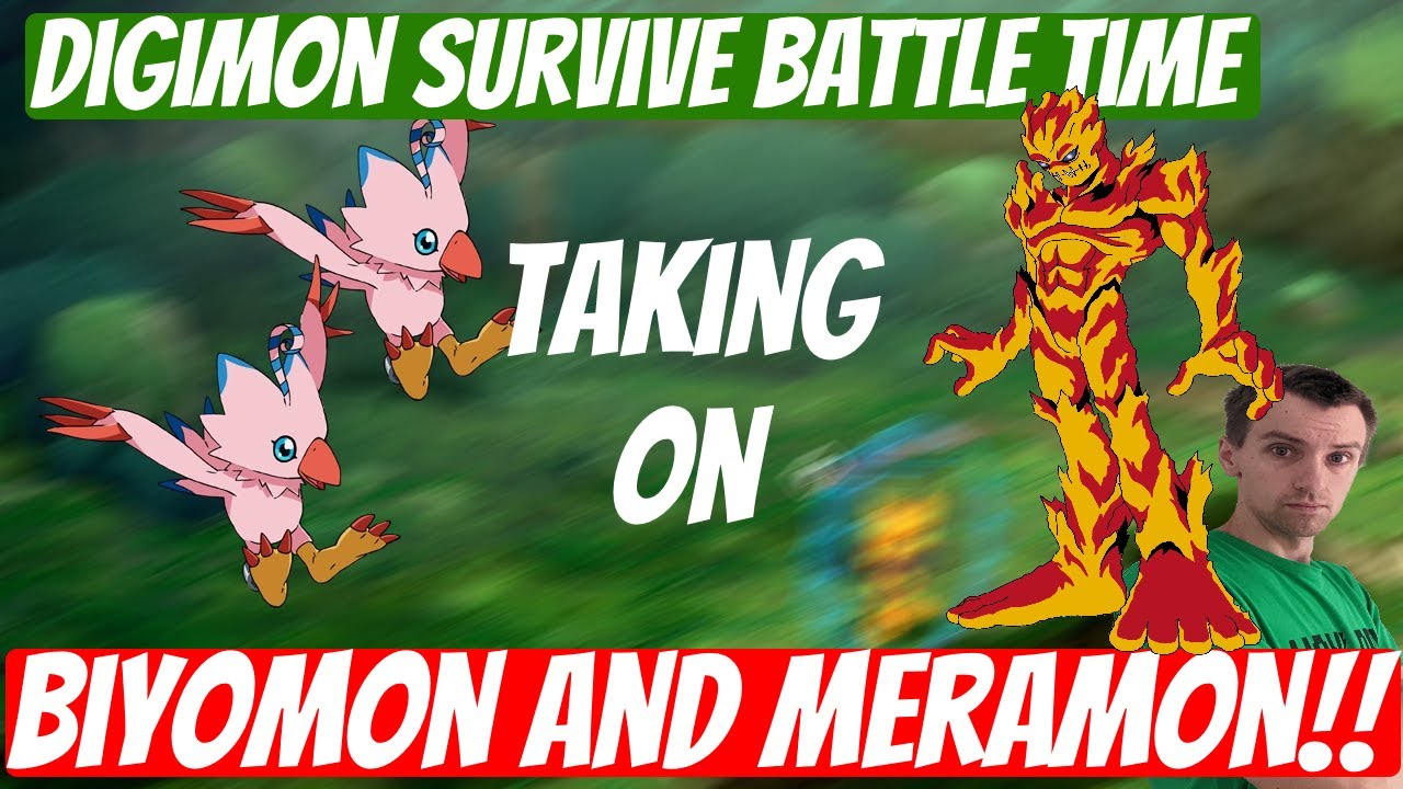 Battling Biyomon and Meramon Digimon Survive Free Battle