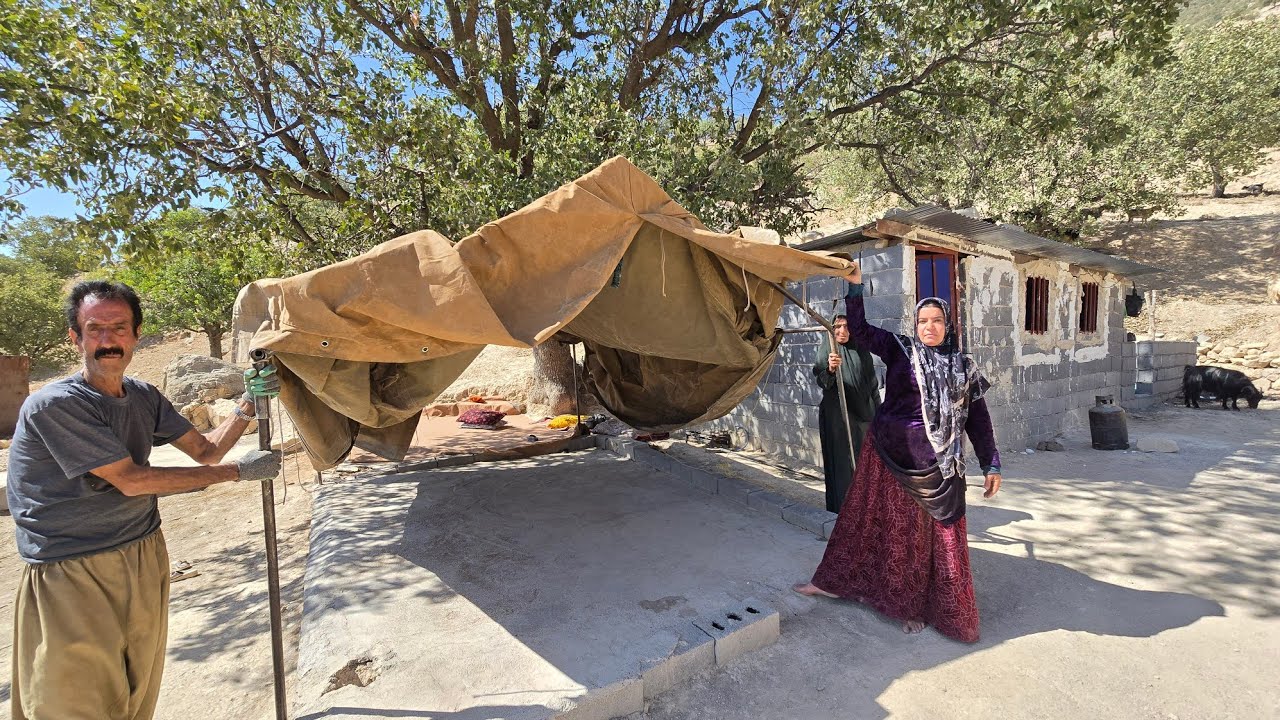 🏔️A spectacular narrative of the nomadic migration of Kulthum: 🚛From loading gear to pitching a tent